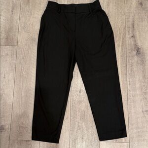 H&M Sleek Straight Leg Dress Black Pants Size 10